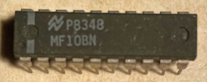 National MF10BN Dual Universal Switched Capacitor Filter - NOS