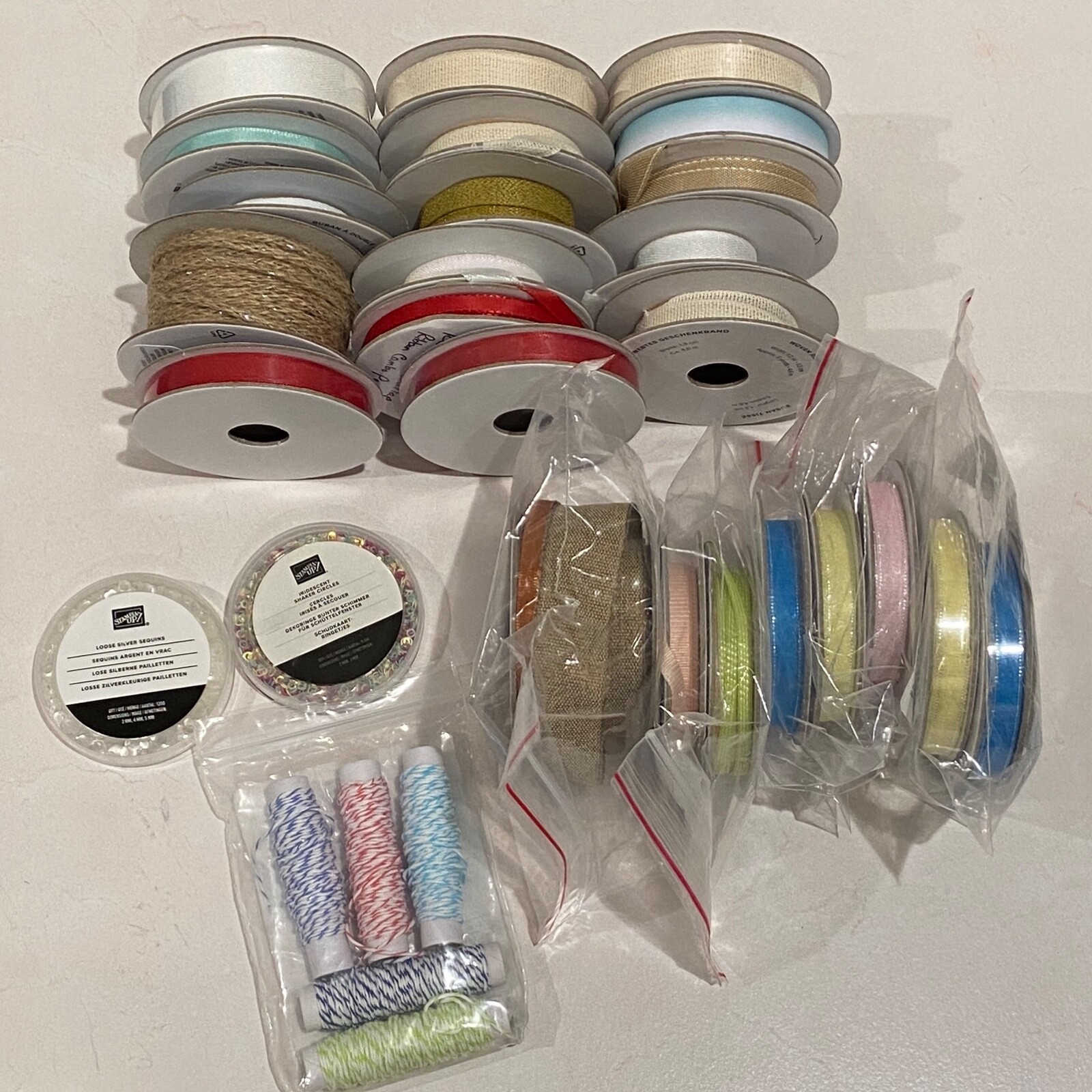 Various Stampin' Up! Retired Ribbons & Embellishments