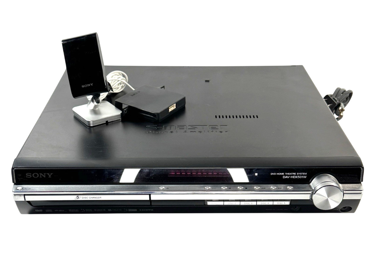 Sony DVD Home Theatre System DAV-HDX501W 5-Disc HDMI Parts/Repair Damaged Cord