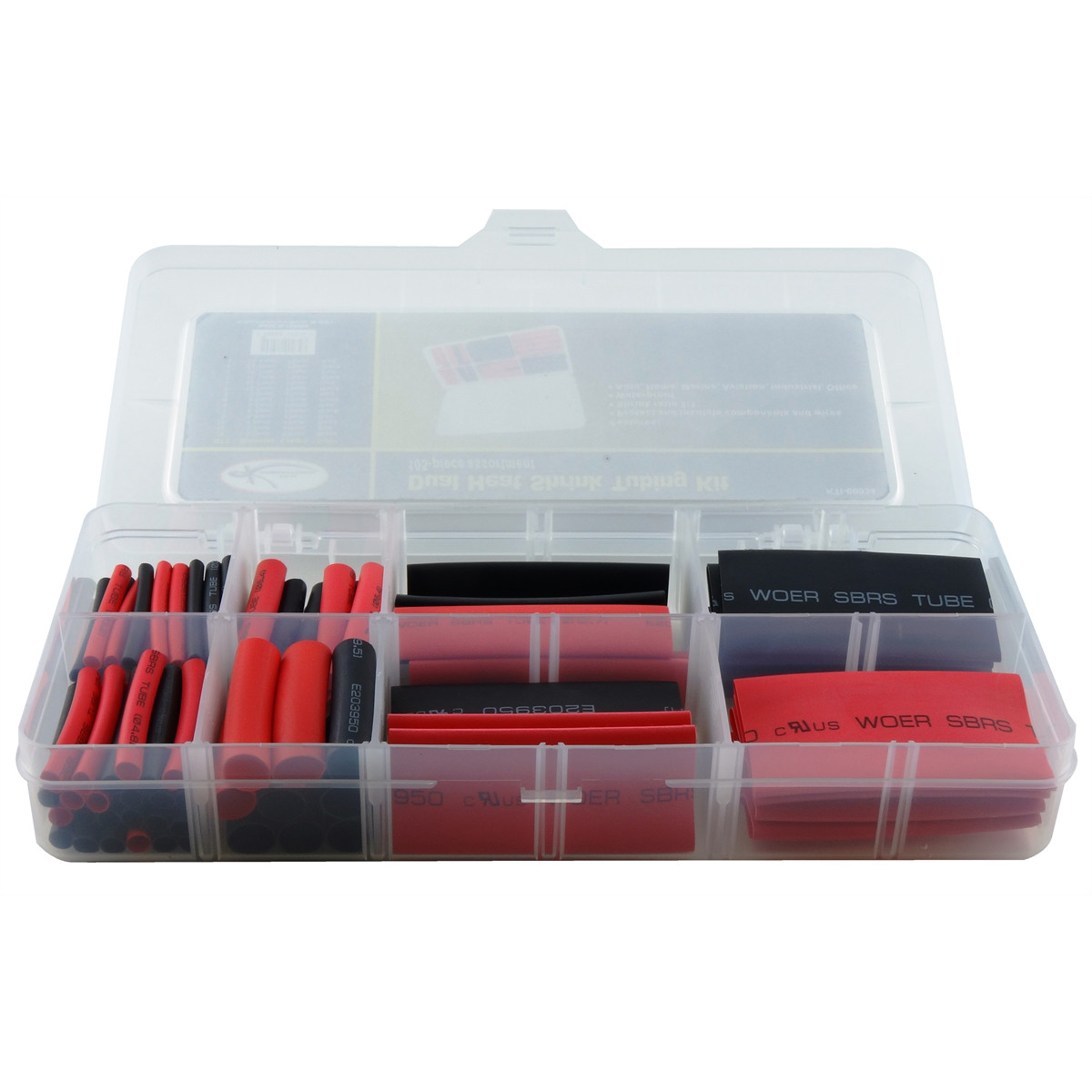 K-Tool 34 105pc Dual-Wall Heat Shrink Tube Assortment Set