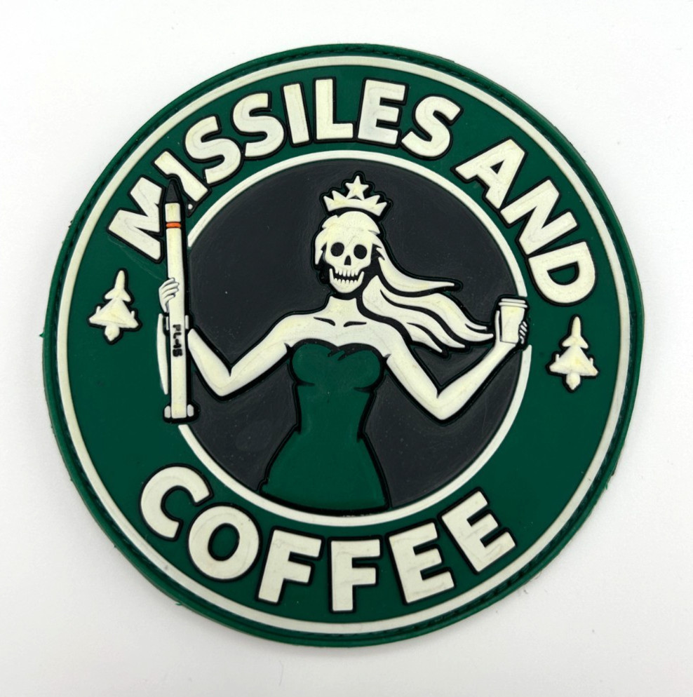 MISSILES AND COFFEE/STARBUCKS/ CHENGDU J-10 /PAKISTAN AIR FORCE-HIGH QUALITY PVC