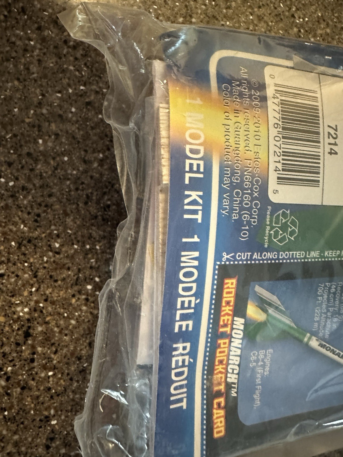 Estes Monarch Flying Model Rocket Kit 7214 Skill Level 1