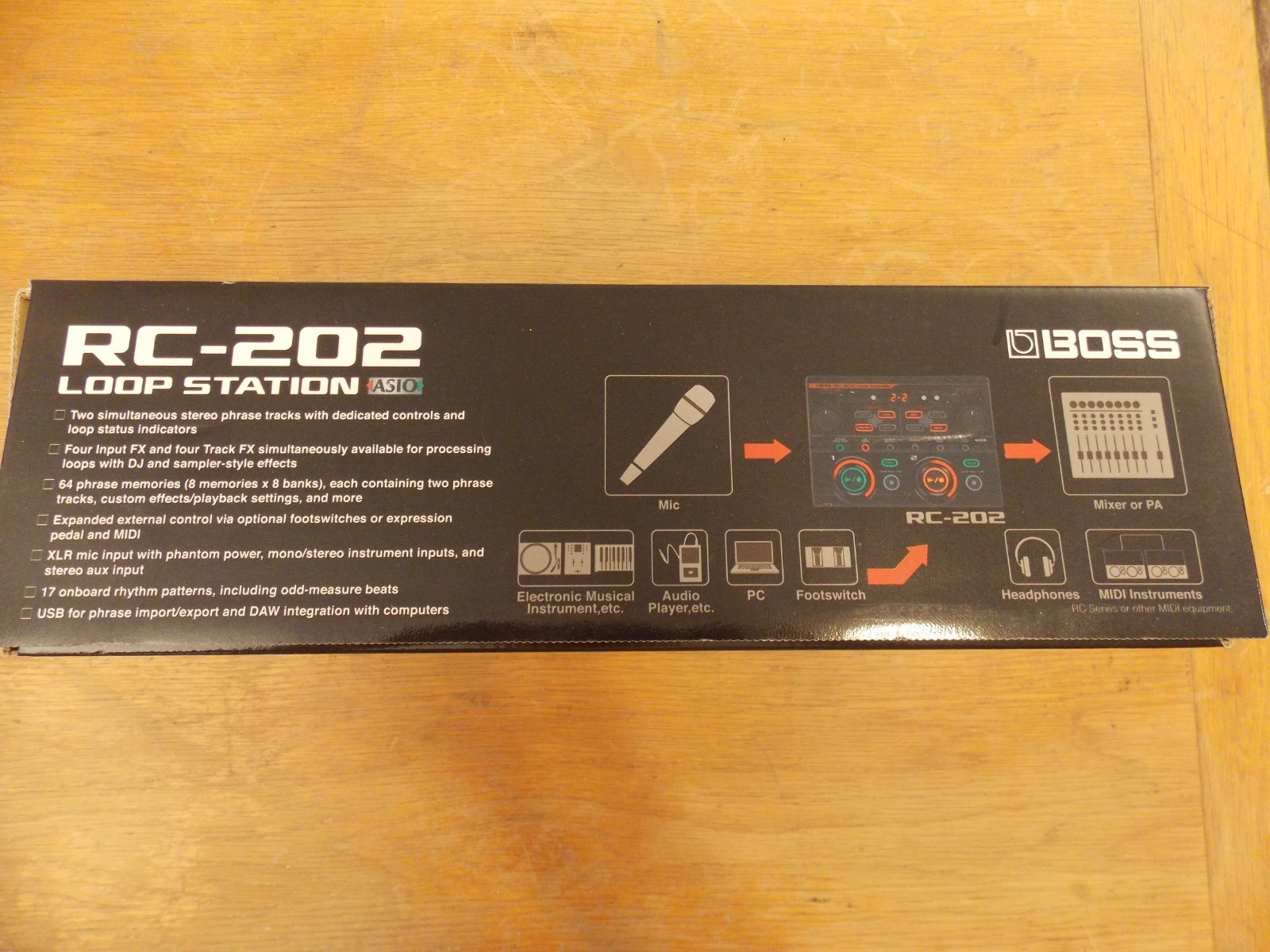 Boss RC202 Compact Tabletop Two-Track Loop Station
