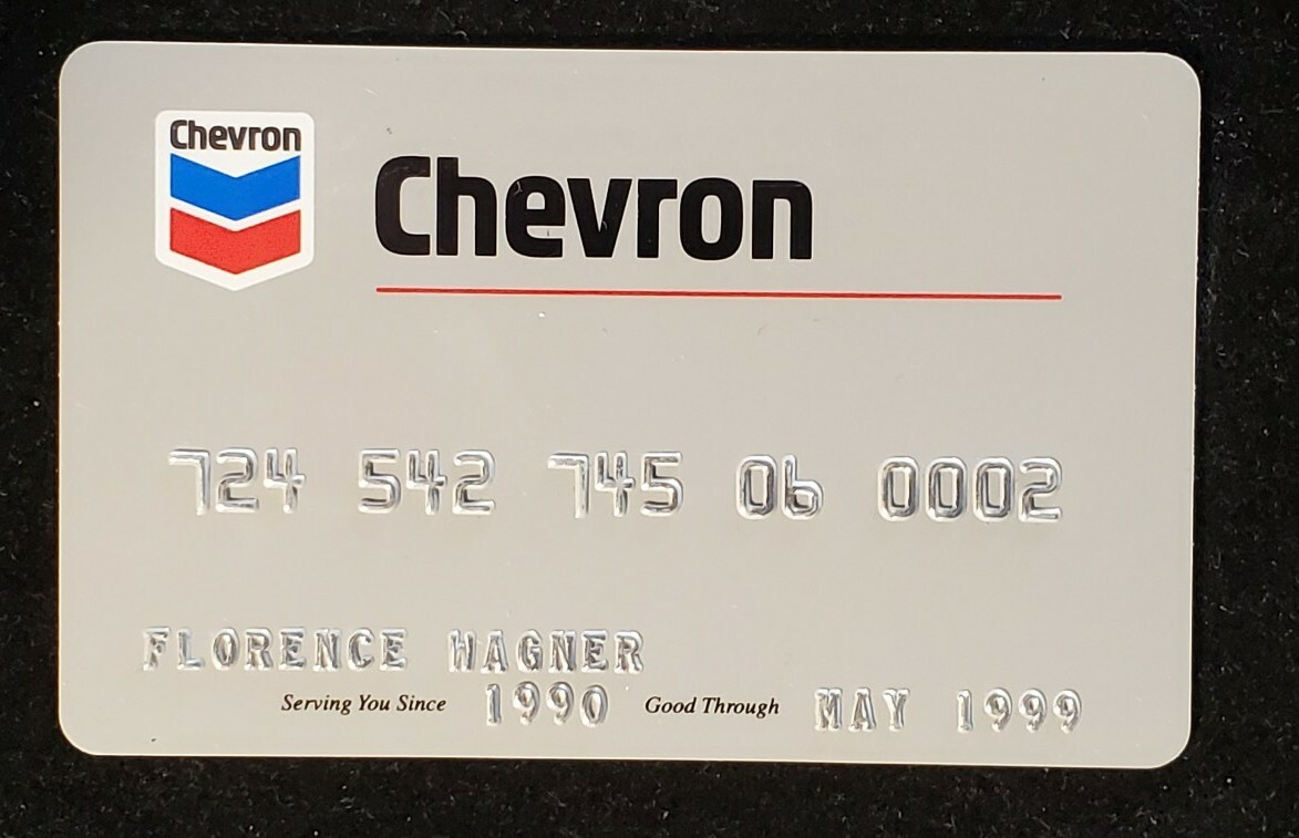 Chevron credit card exp 1999. Our cc1358