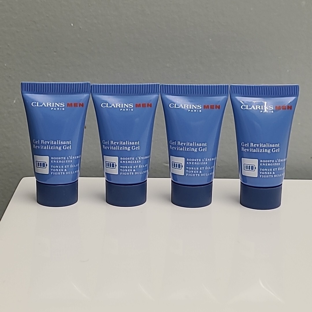 CLARINS Men Revitalizing Gel 12ml/.4oz Each (4 Pack)