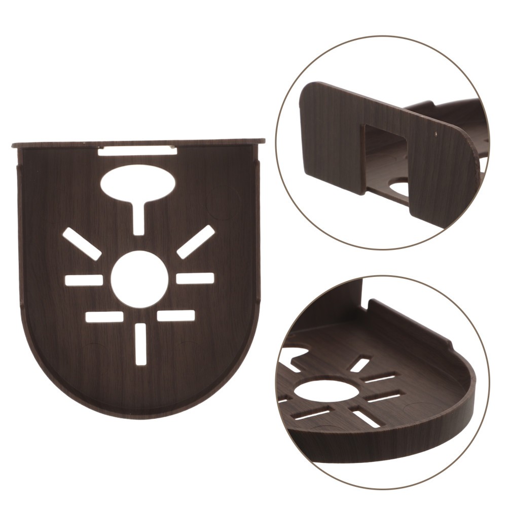 2Pcs Reusable Plastic Security Camera Wall Mount Floating Shelves for Indoor Use
