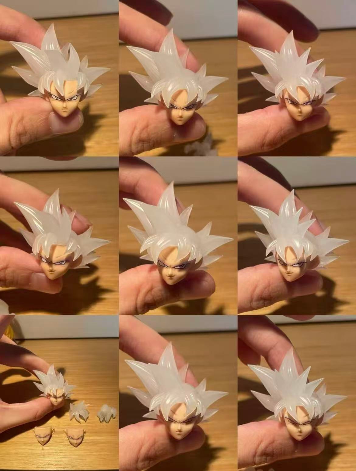 Custom 1/12 shf  UI Goku Super Saiyan Goku Ultra Instinct Head Sculpt No Figure