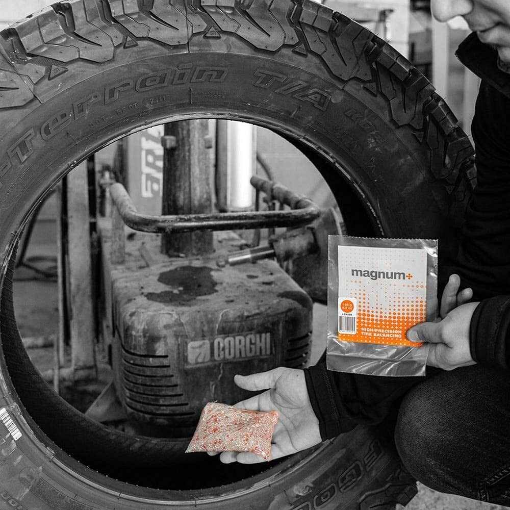 Magnum+ Tire Balancing Beads, 6.5oz Wheel Balance Beads TPMS Compatible - 4 Bags