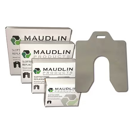 Maudlin Products Msc020-20 Slotted Shim C-4 X 4" X 0.020", Pk20