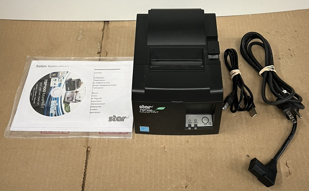 GREAT SHAPE Star TSP100 TSP100II Thermal POS Receipt Printer USB FAST SHIPPING