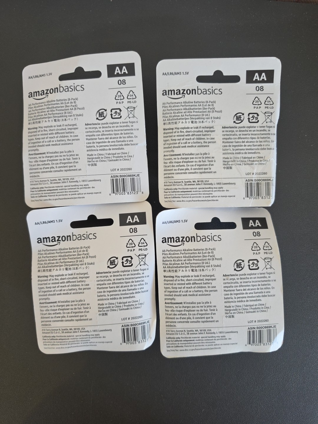 Amazon Basics AA Batteries Pack of 32- Sealed -Exp.2032