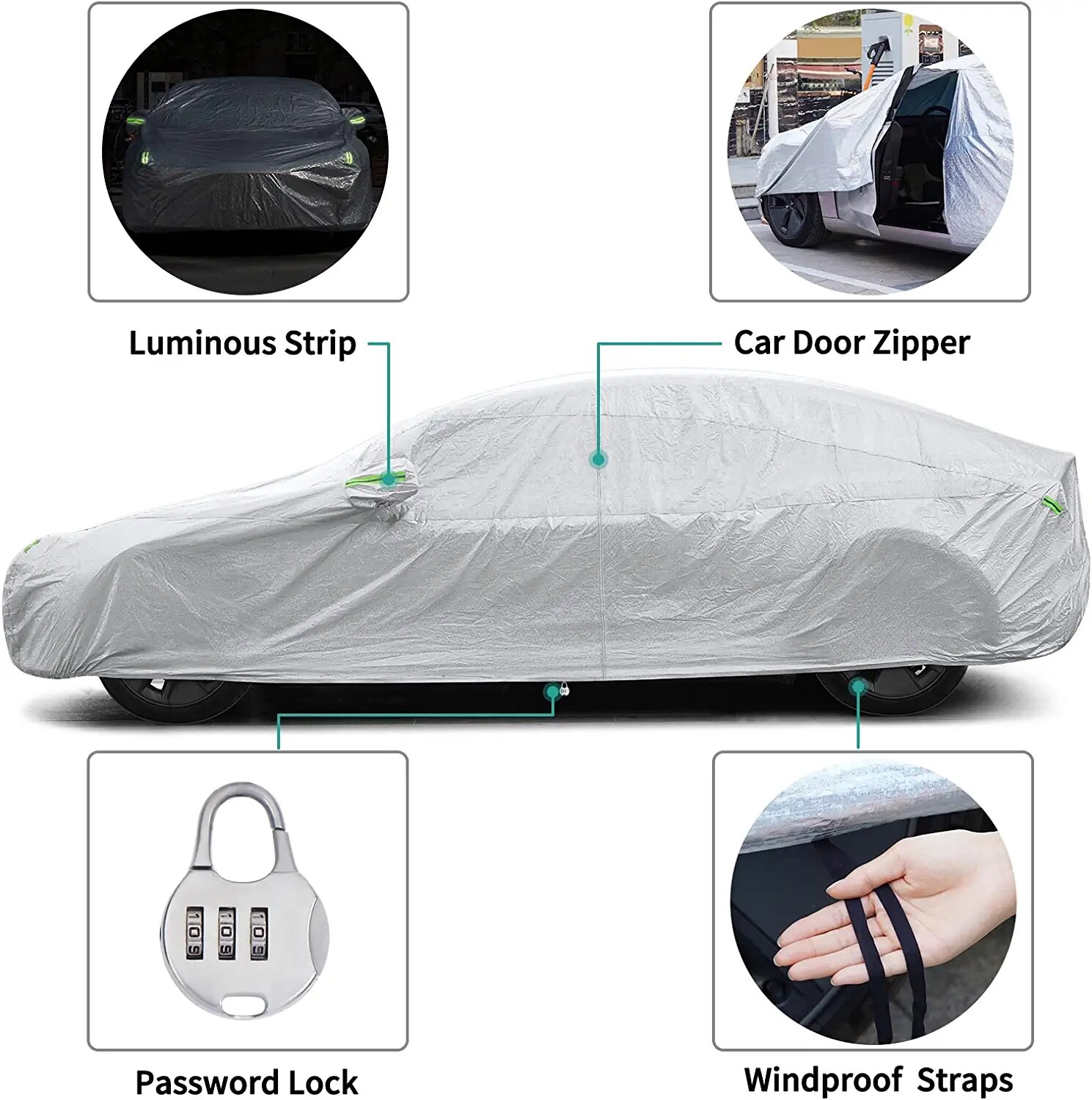 Car Cover Waterproof UV Sun Dust Rain Outdoor For Dodge Charger RT SRT Scat Pack