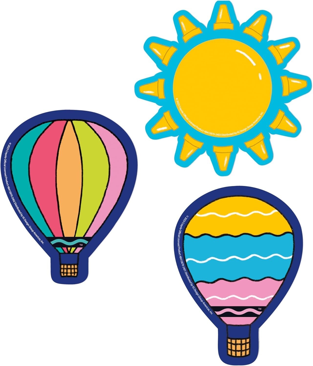 2-Packs Eureka Paper Cut-Outs Crayola 36 Per Pack Classroom Decorations