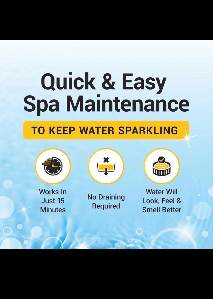Ouster Hot Tub Weekly Care Maintenance 3 In 1 Pool Spa Cleaner 4 Doses 16oz