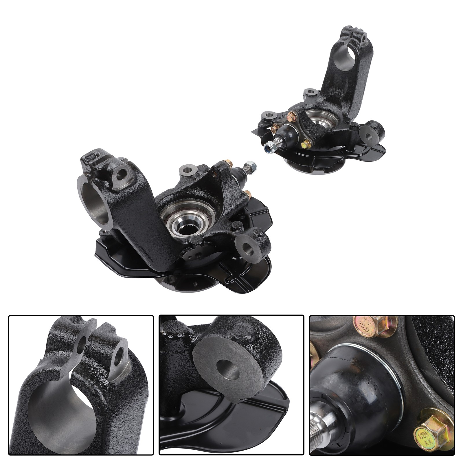For Ram ProMaster 2014-2020 2Pcs Front LH & RH Steering Knuckle & Hub Bearing