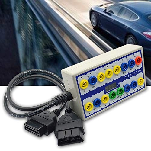 OBD 2 Breakout Box - OBD 2 Protocol Detector Tester Auto Car Tools white