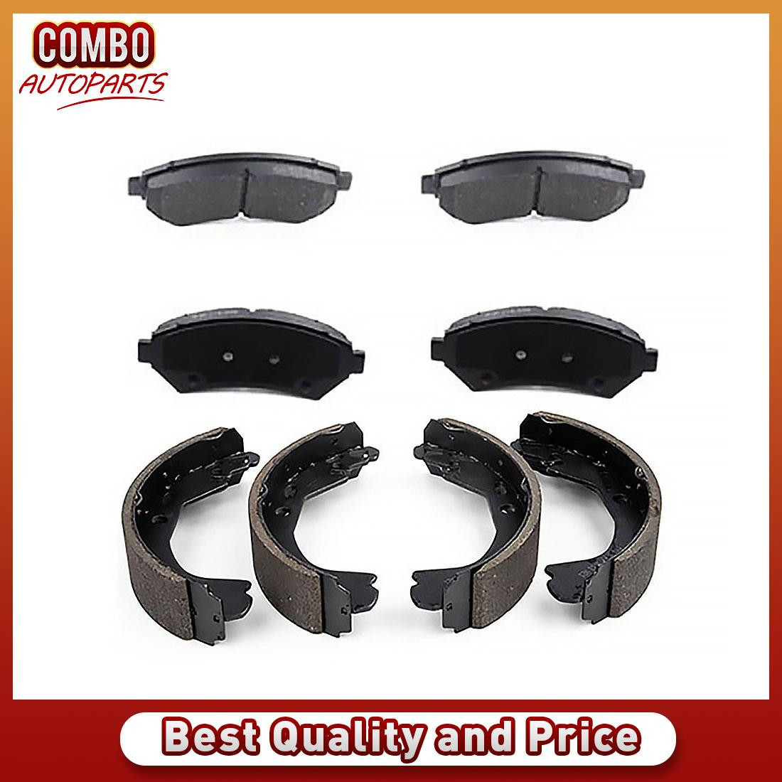 Front Brake Pads Rear Brake Shoes fits 1997-2001 2002 2003 Buick Century 3.1L