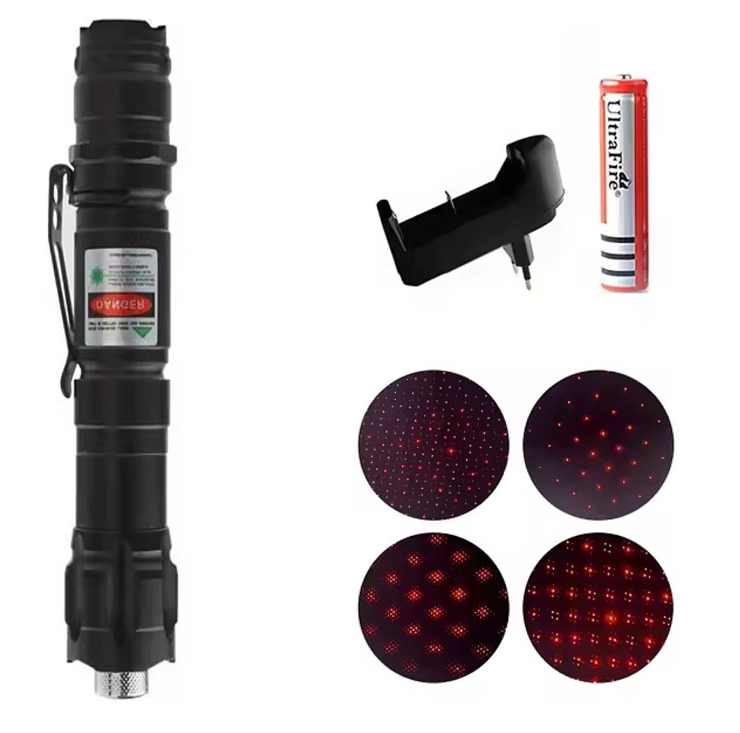 6000Mile Red Laser Pointer Laser Pen High Power Visible Beam Light +Battery New