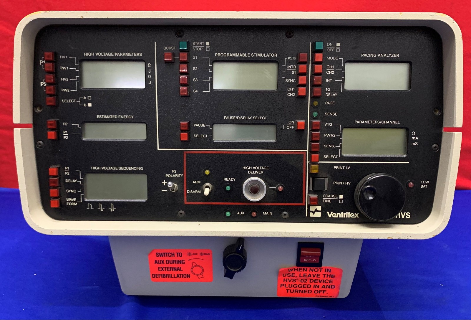 Ventritex  HVS HV0200 Unit/Monitor Pacing Analyzer External Stimulator for PARTS
