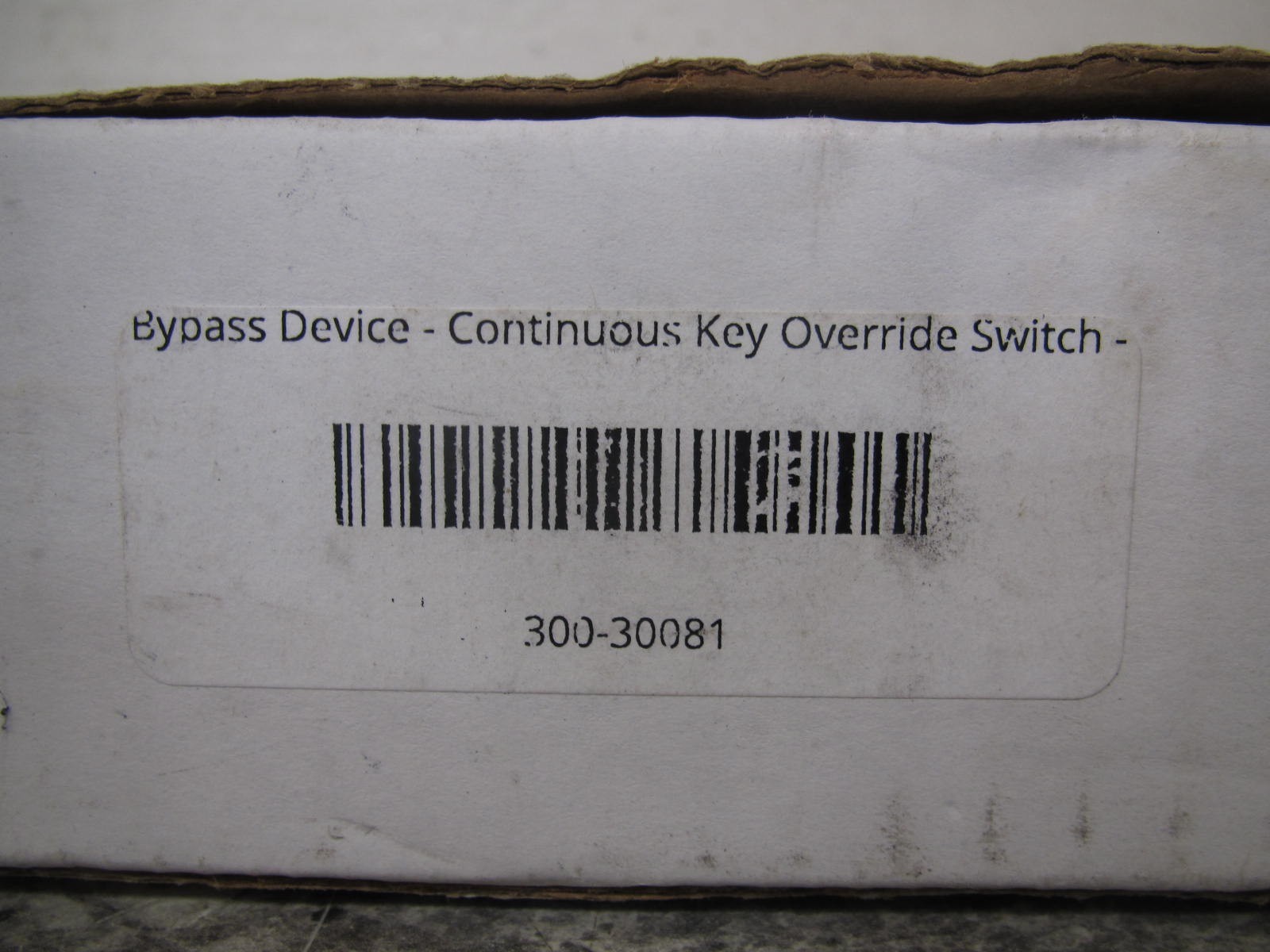 New Alarm Controls 300-30081 Bypass Device / Continuous Key Override Switch