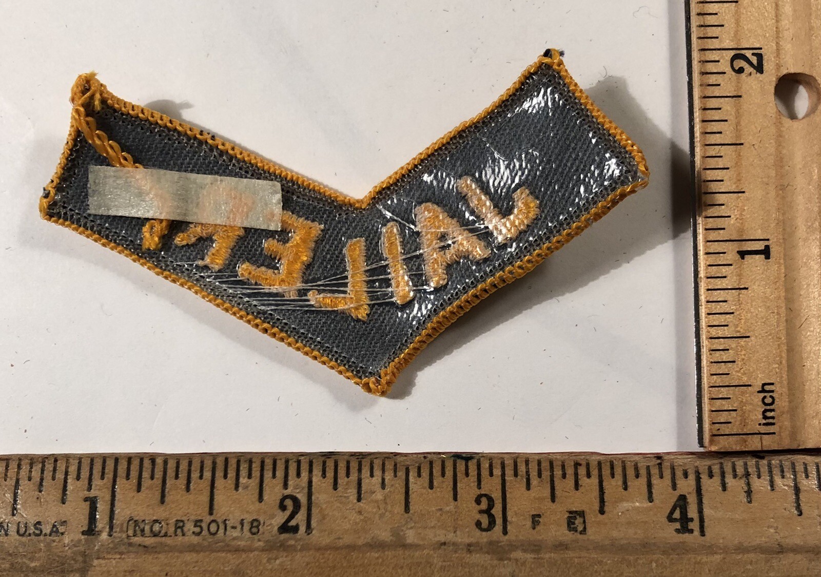 Vintage Jailer V Shaped Rocker 3” Patch Police Department Jail Prison Guard