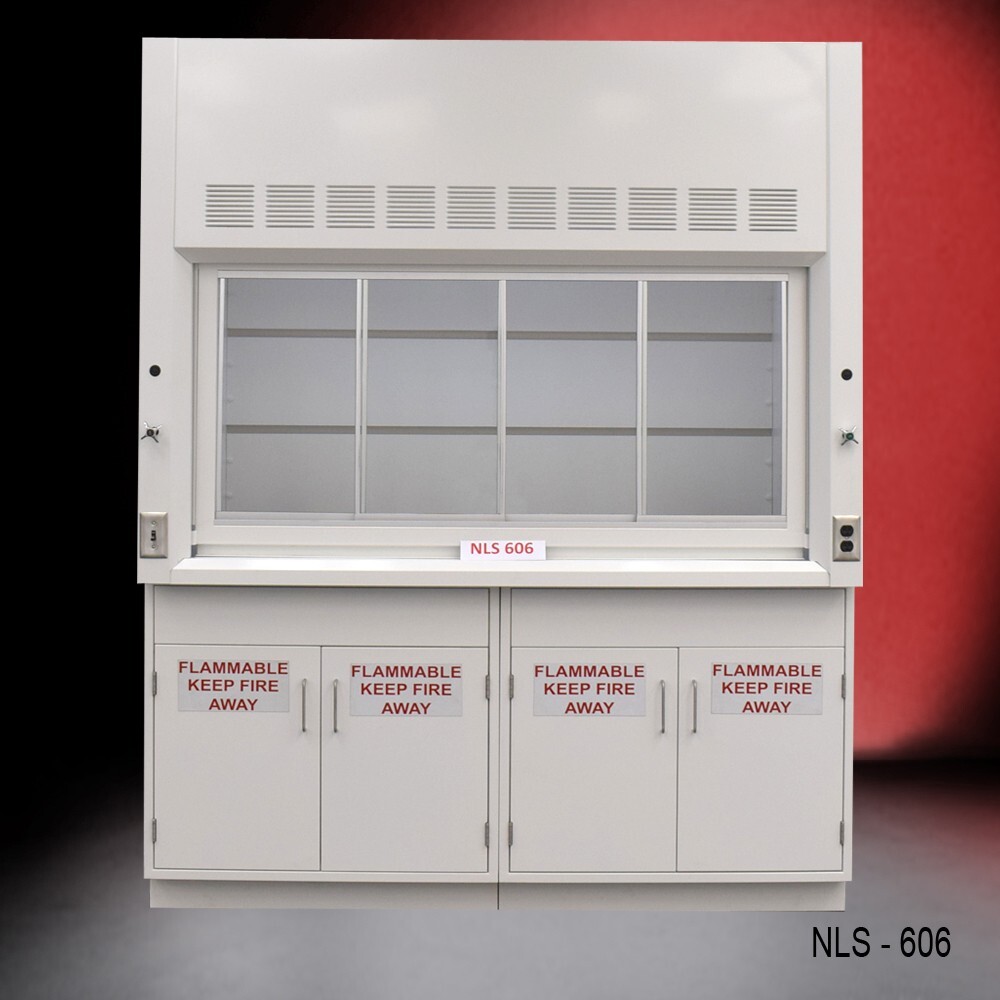 Laboratory 6' Fume Hood w/ Flammable Storage Cabinets / E1-391
