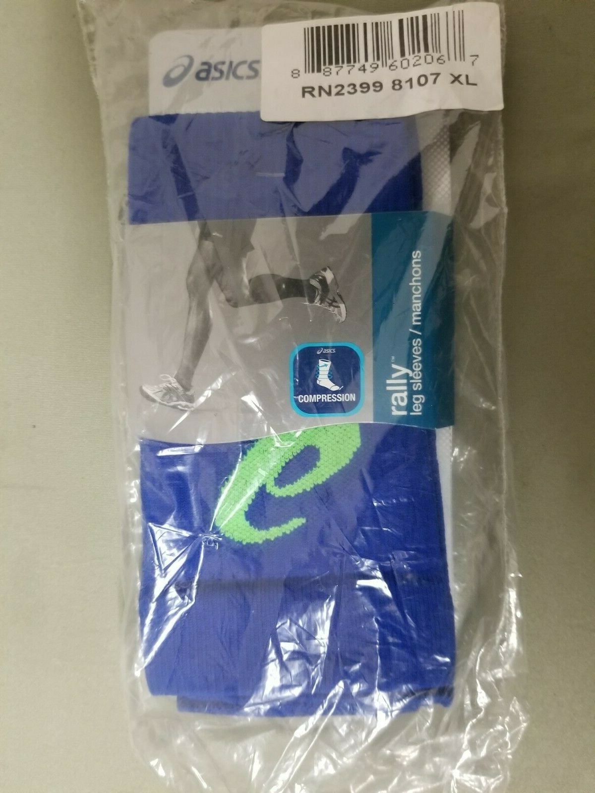New Asics Compression Rally Leg Sleeves.