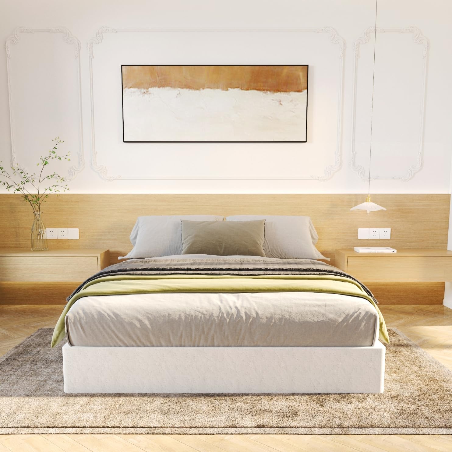King Spring 9 Inch, Heavy Duty Metal Spring King Size Bed Base, Mattress Foun...