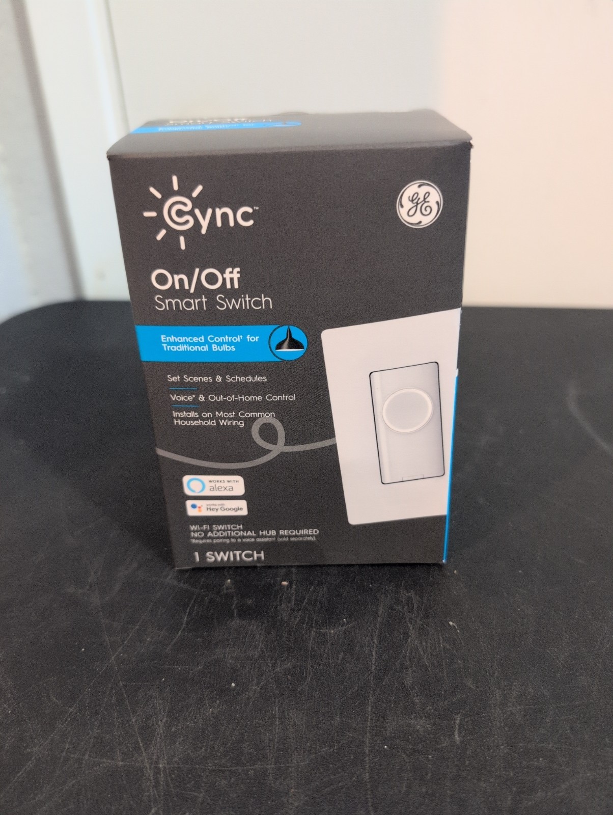 Sealed Cync GE On/Off Smart Switch Works w/ Alexa & Google Asst No Neutral