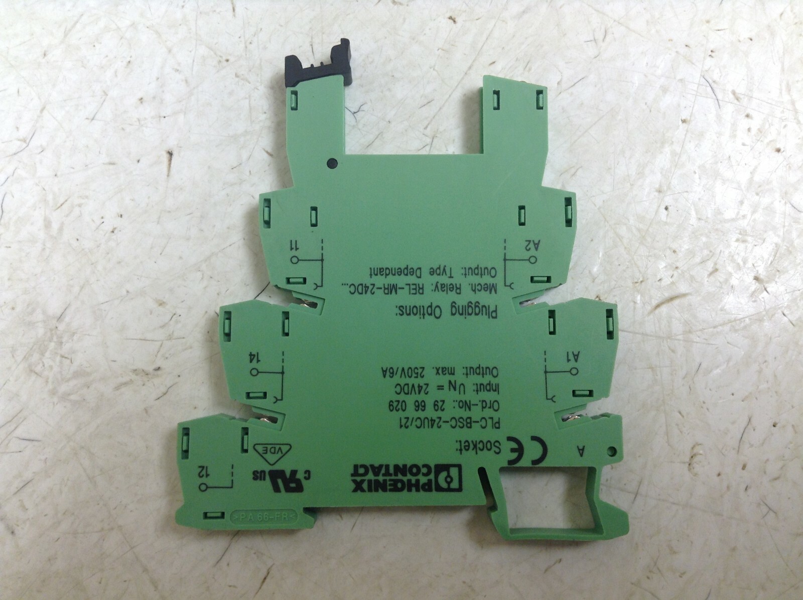 Phoenix PLC-BSC-24UC/21 Solid State Relay Base 29 66 029 2966029 PLCBSC24UC21