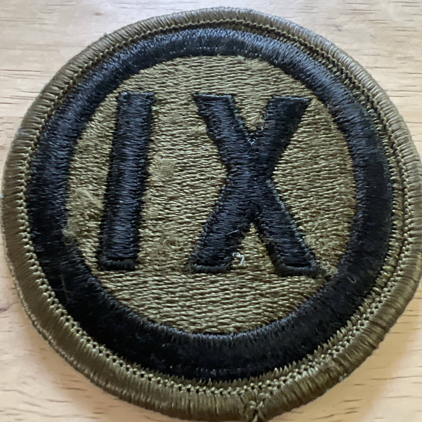 GENUINE U.S. ARMY PATCH: 9TH REGIONAL SUPPORT - EMBROIDERED ON OCP