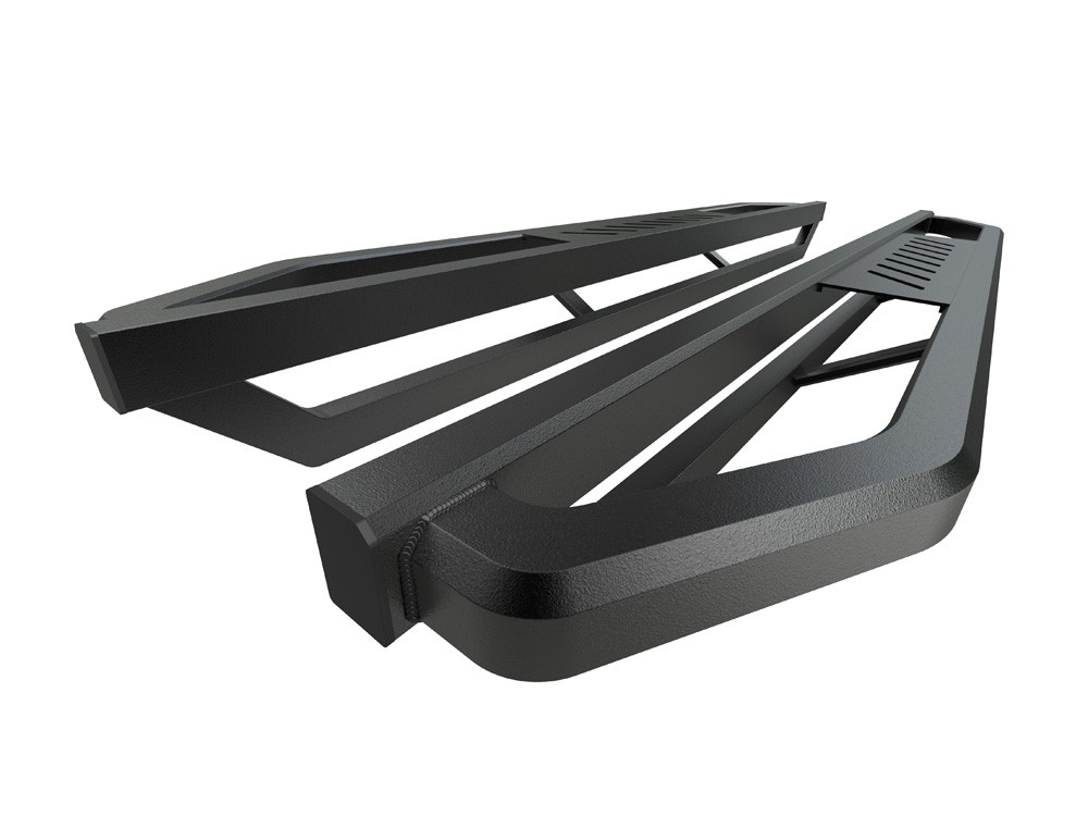 APS OFF-ROAD Square Tube 6.5" Side Armor Fit 99-16 Ford F250 F350 Regular Cab