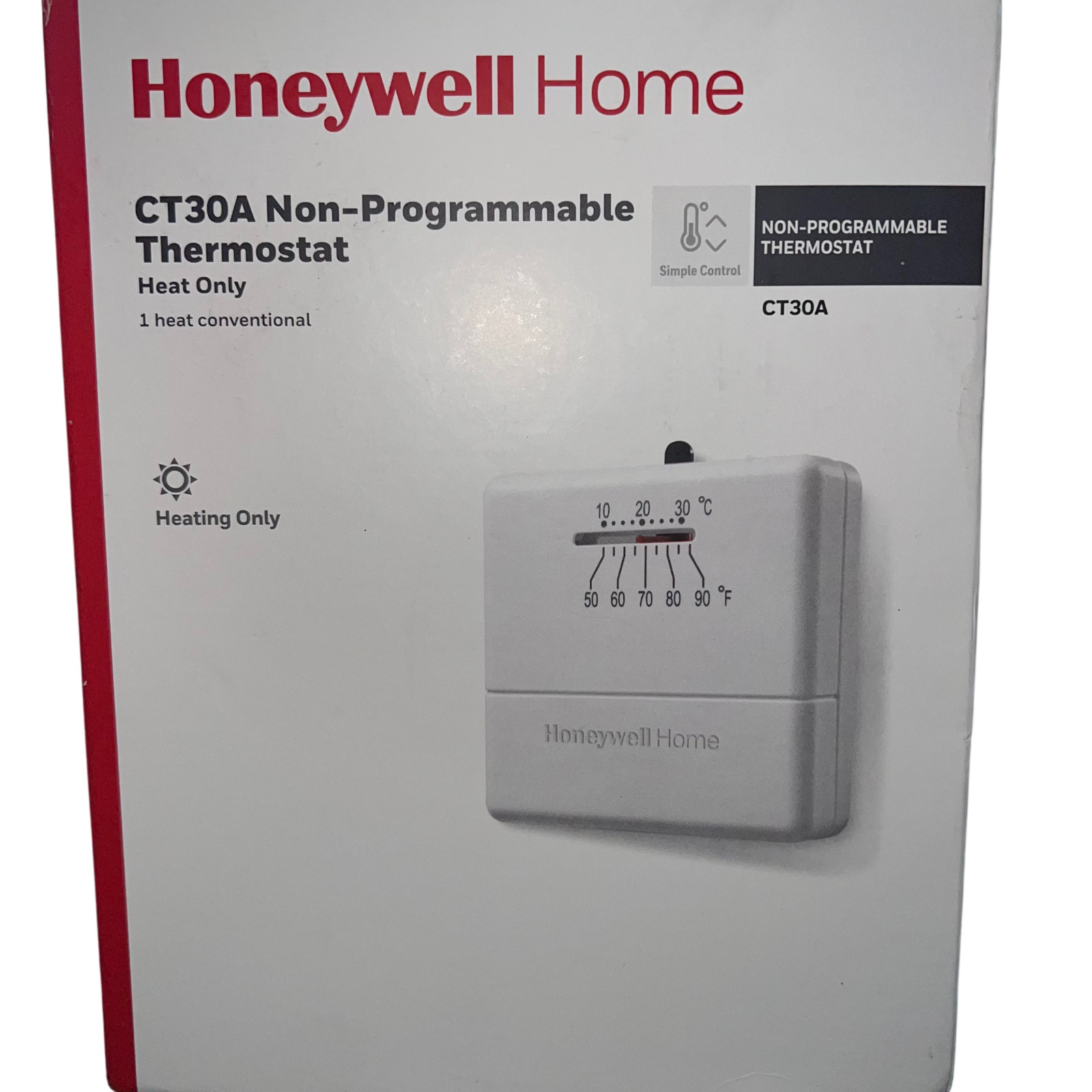 Honeywell CT30A1005 Non-Programmable Heat Thermostat