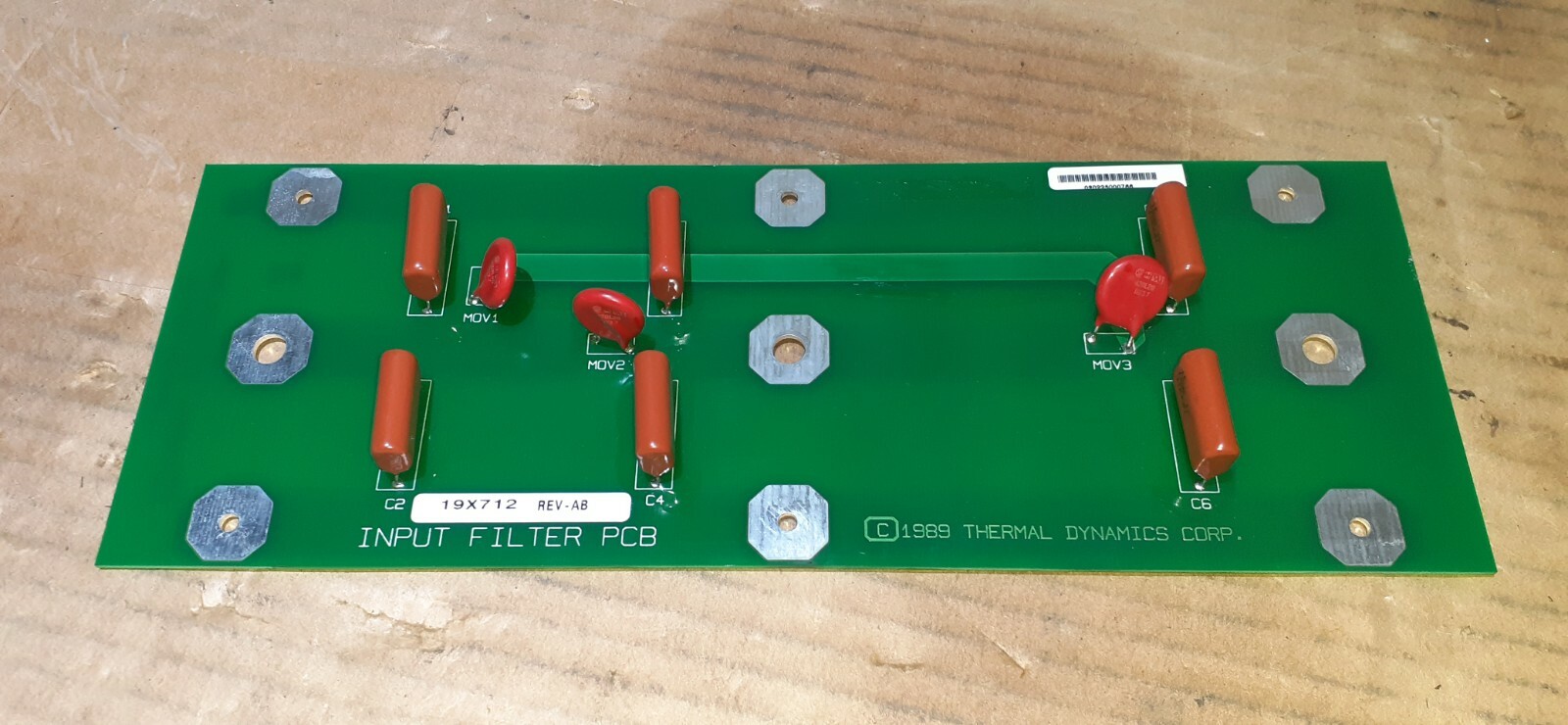 NEW  THERMAL DYNAMICS  19X712  REV-AB  INPUT FILTER PCB 114X121 REV. AA FastShip