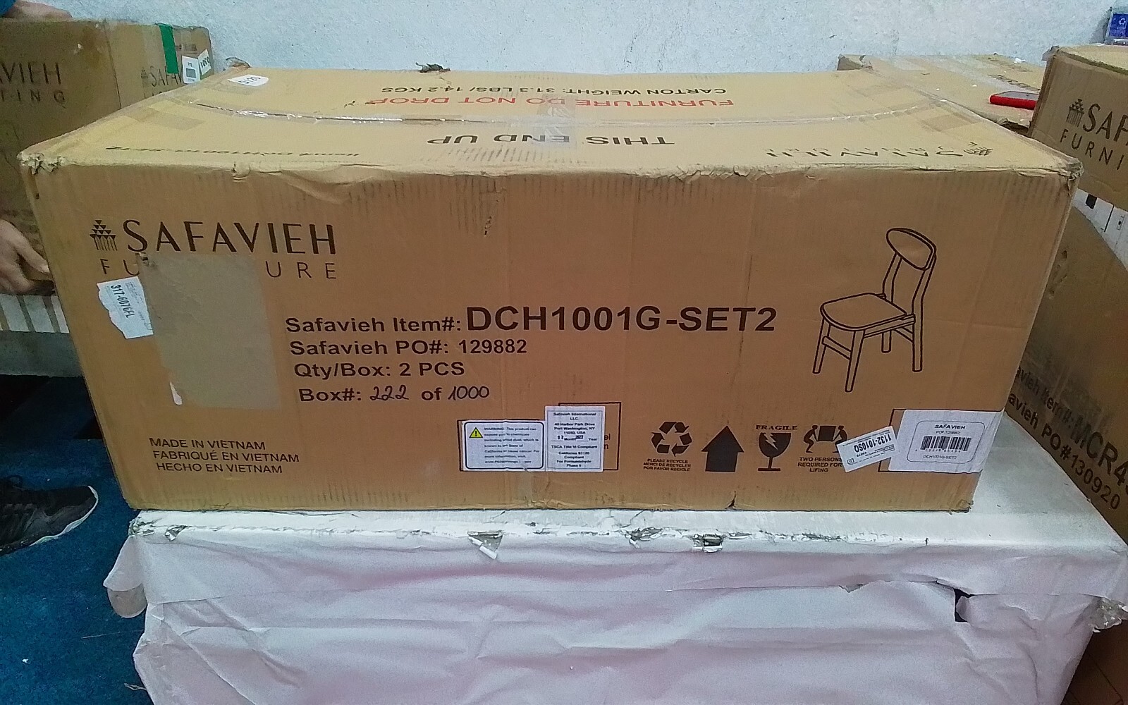 Safavieh LUCCA RETRO DINING CHAIR, Reduced Price 2172734991 DCH1001G-SET2