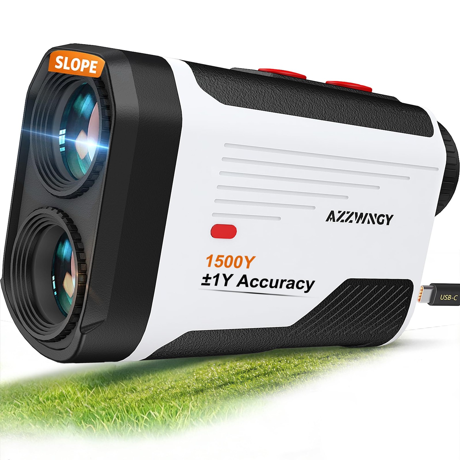 Golf Rangefinder with Slope, 1500 Yards Laser Range Finder with Flag Lock