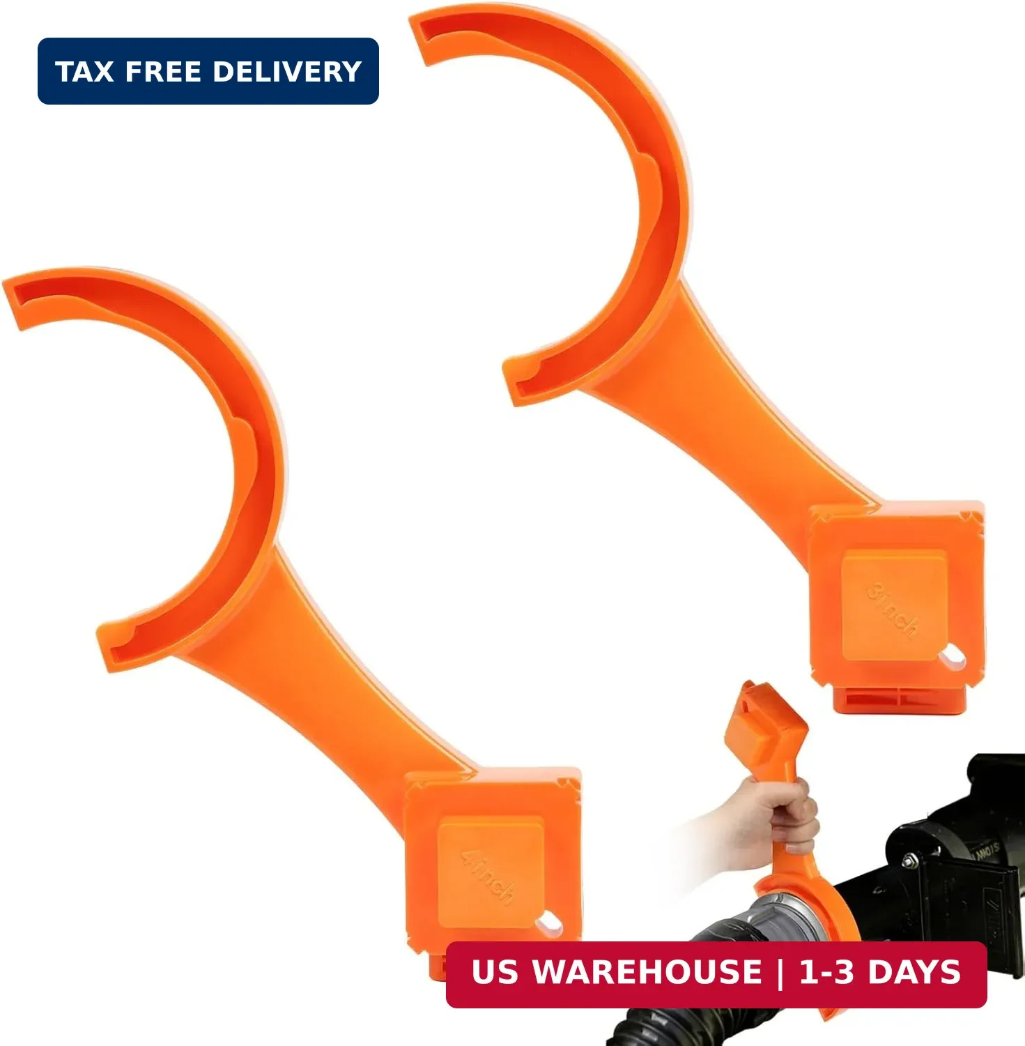 2 PCS RV Sewer Hose Wrench, Multi-Purpose RV Sewer Hose Wrench for Connecting an