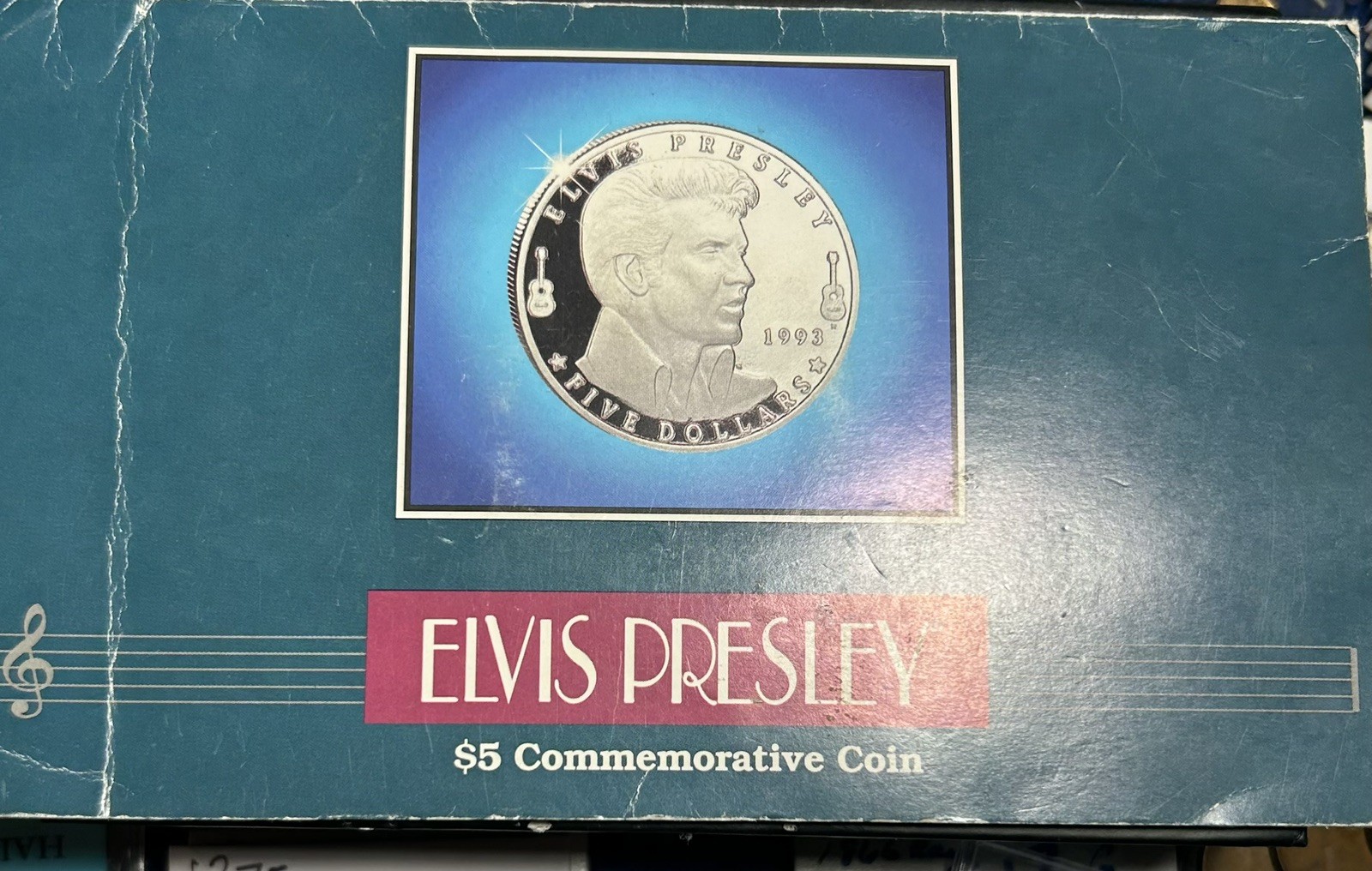 Elvis Presley $5 Commemorative Coin Marshall Islands Mint The King Record