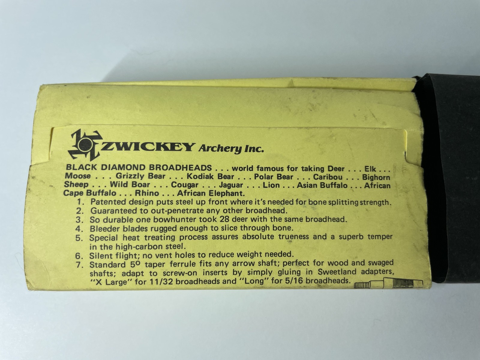 Zwickey Archery Black Diamond Broadheads