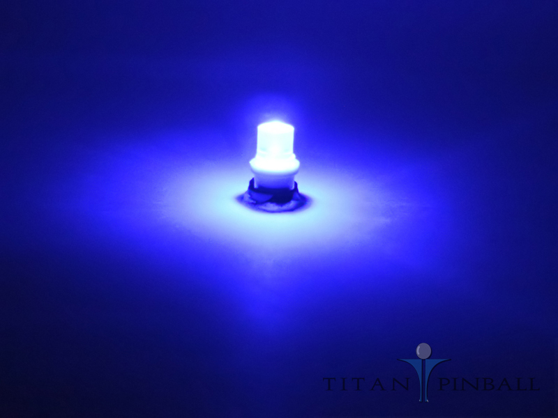 (10 Pack) - 6.3 Volt LED Bulb Flat Top 555 Base (T10) Pinball - PINK