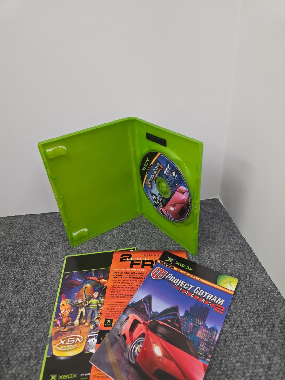 Project Gotham Racing 2 (Microsoft Xbox, 2003) CIB Complete Tested and Working