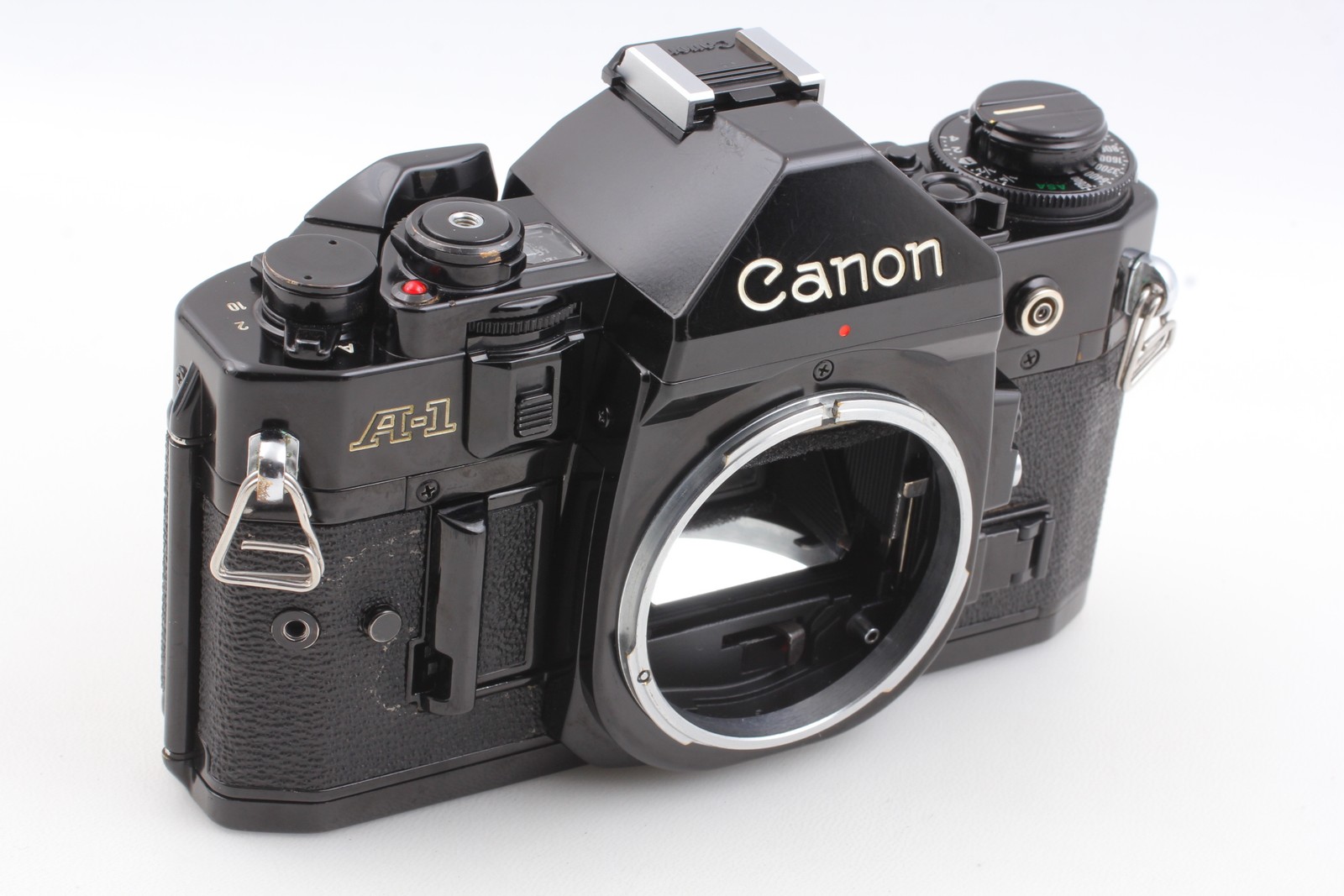 [Exc+5] Canon A-1 Black 35mm Film Camera Body Only With Strap, Cap, From JAPAN