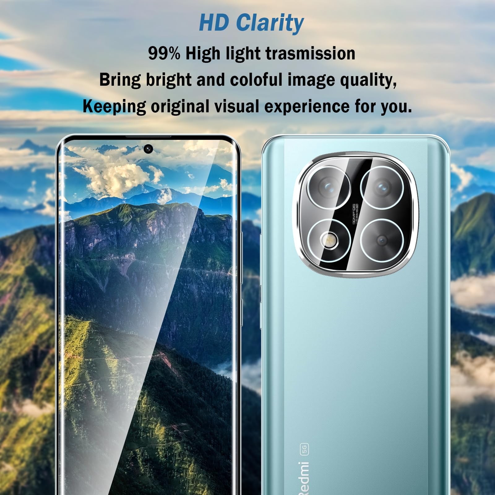 2+2 Pack 3D Screen Protector for Redmi Note 14 Pro+ 14 Pro Plus 5G