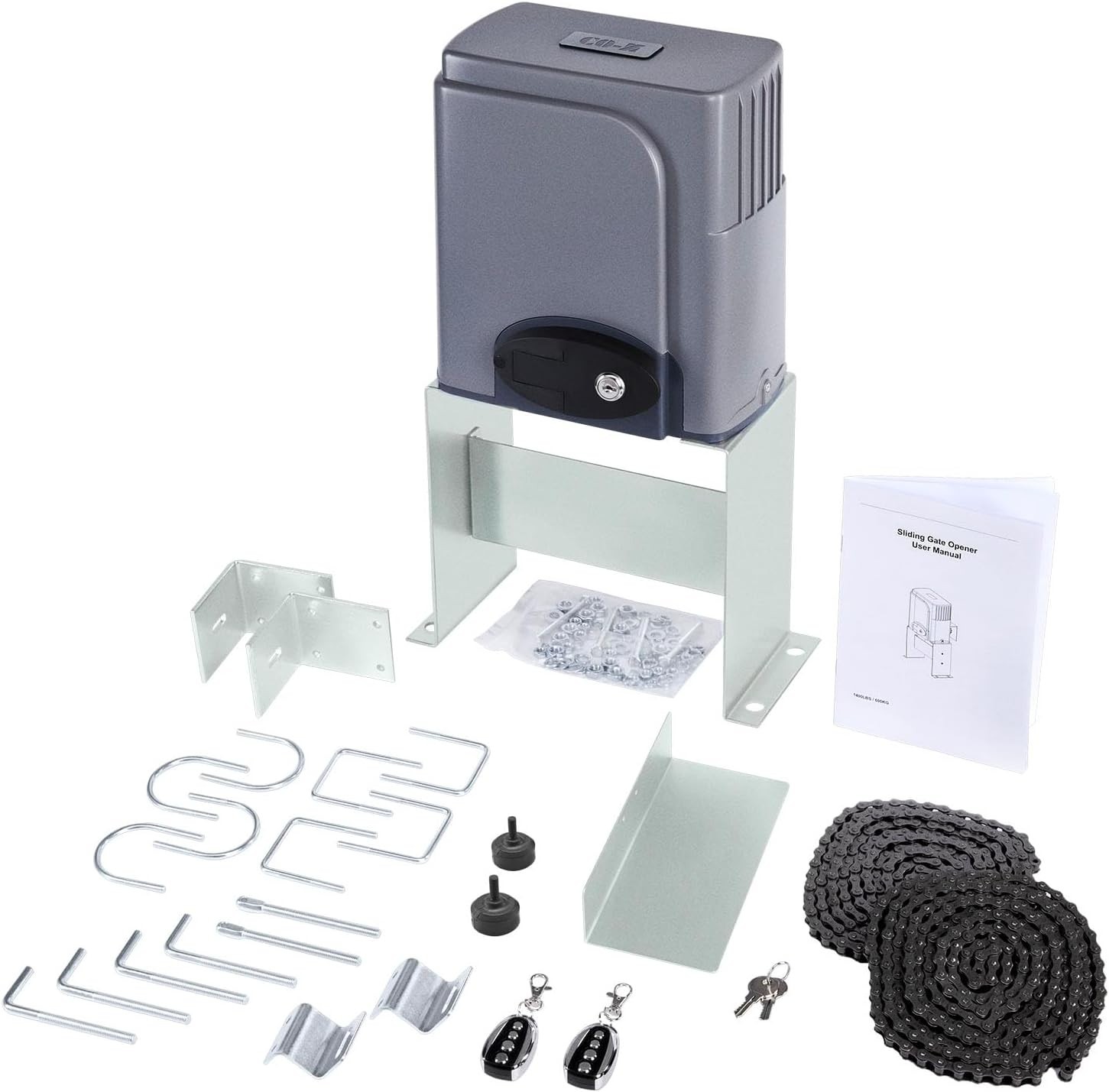 40ft Sliding Gate Motor with Two Remotes - Heavy-Duty Security Solution