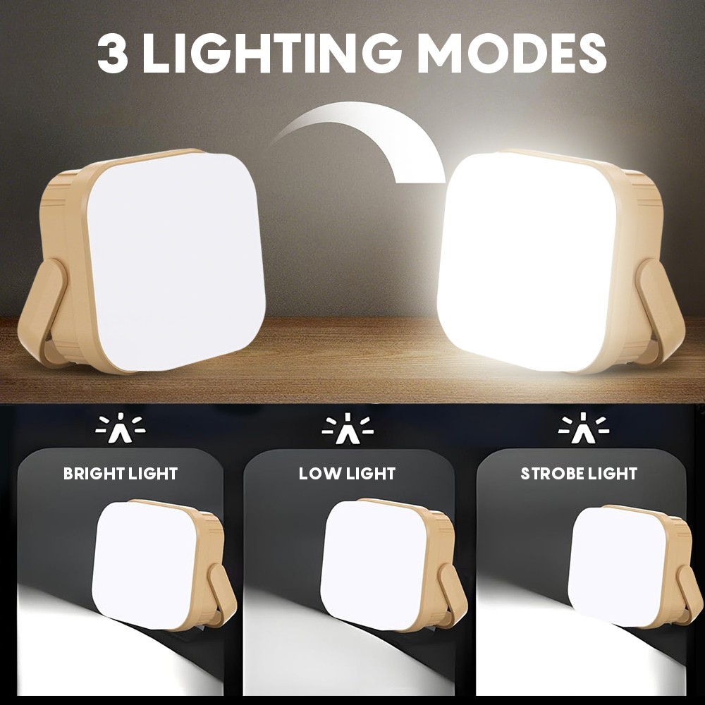 1-4Pack Camping Lantern LED Camping Tent Light Rechargeable Flashlight Portable