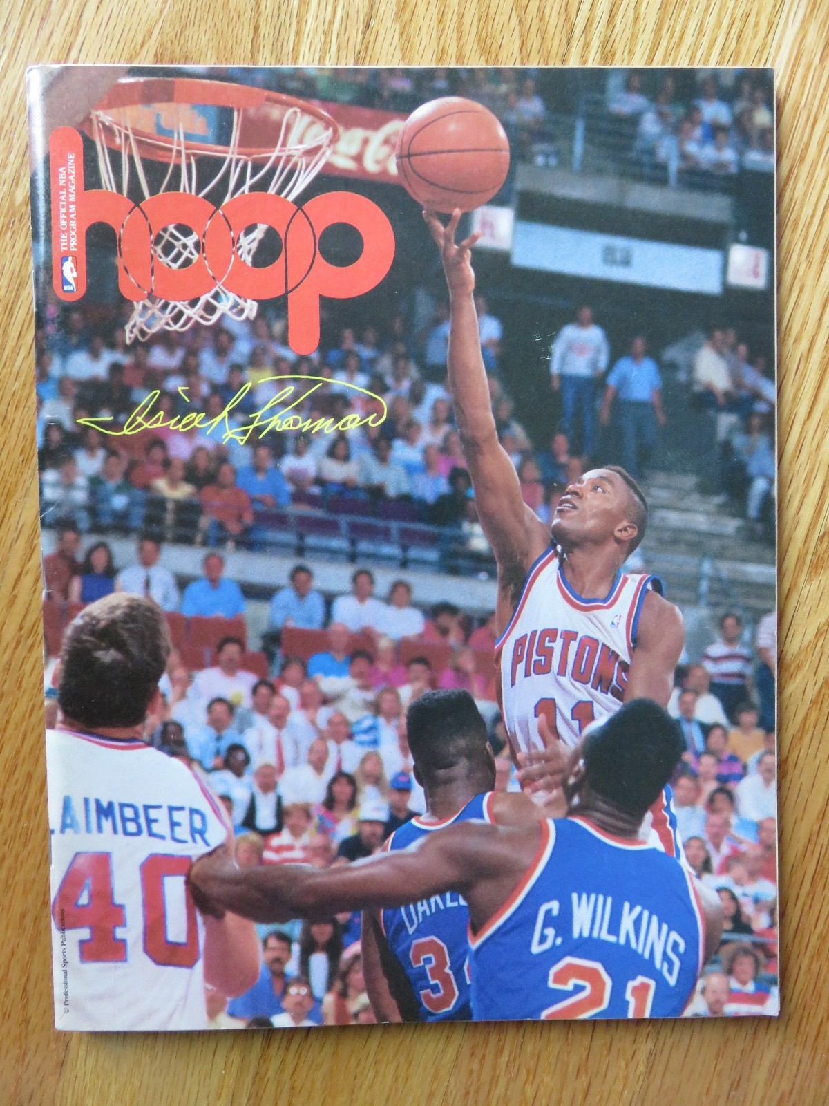 Boston Garden December 14 1990 CELTICS vs DETROIT PISTONS Program ISIAH THOMAS