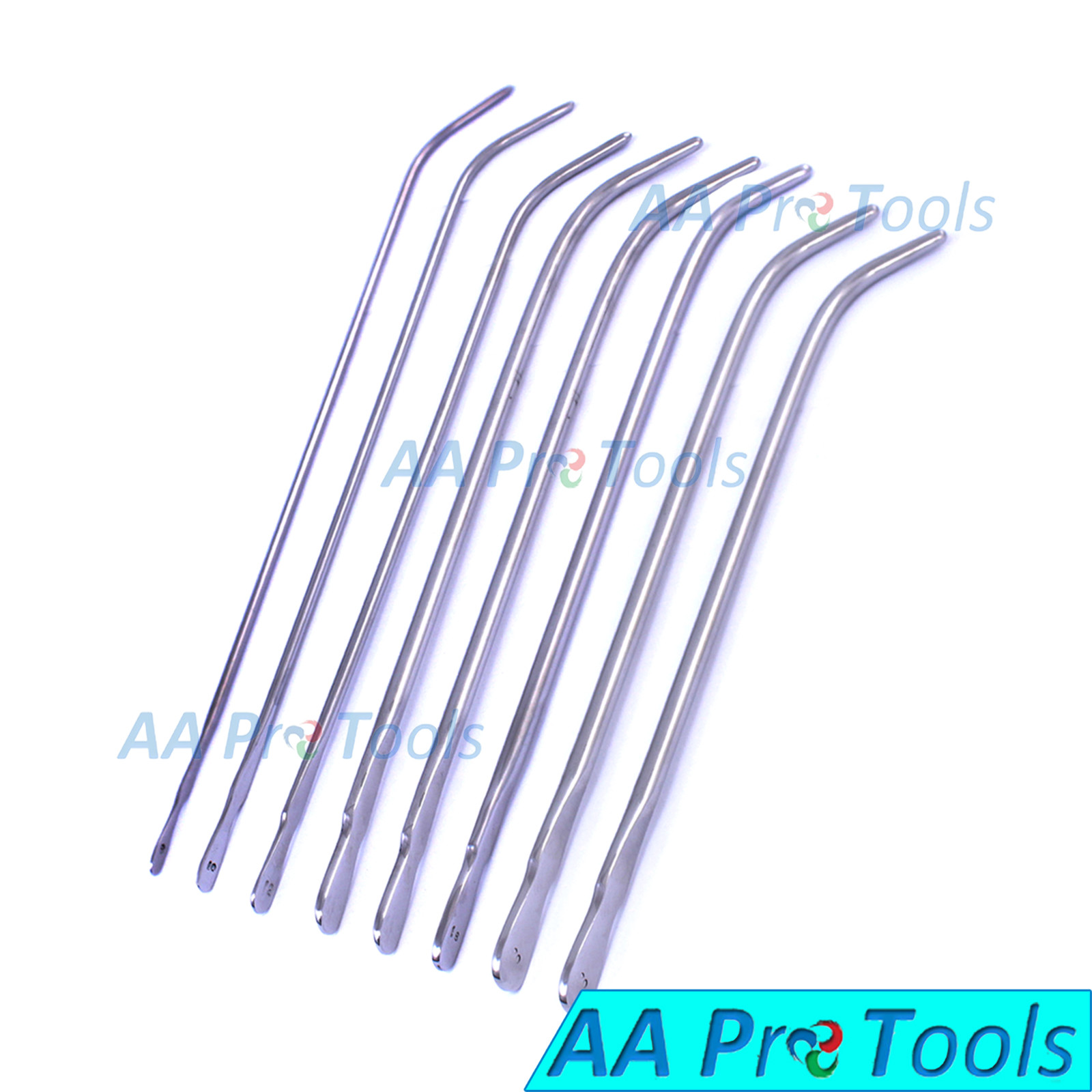 AA Pro: Van Buren Sound OB/GYN Curved 8 Pieces Kit Surgical Instruments
