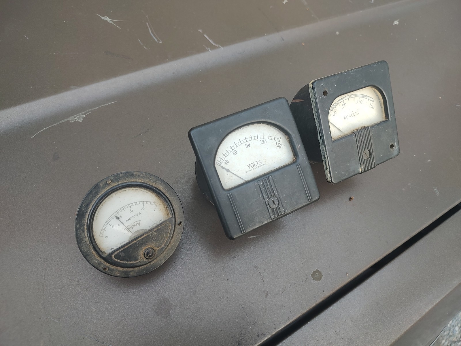 Lot Of 3 Panel Meters