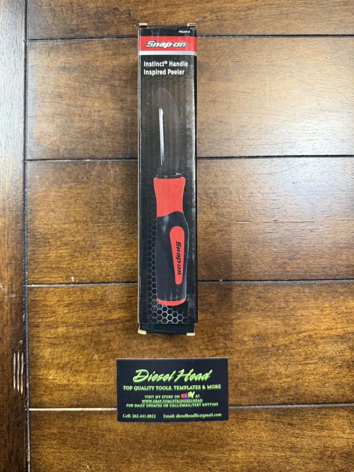 New Snap On Tools Red Instinct Handle Veggie Peeler - Free Shipping!