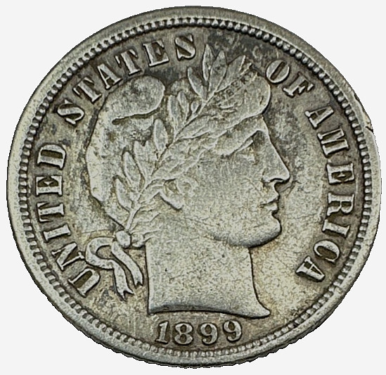 1899-O Barber Dime 702